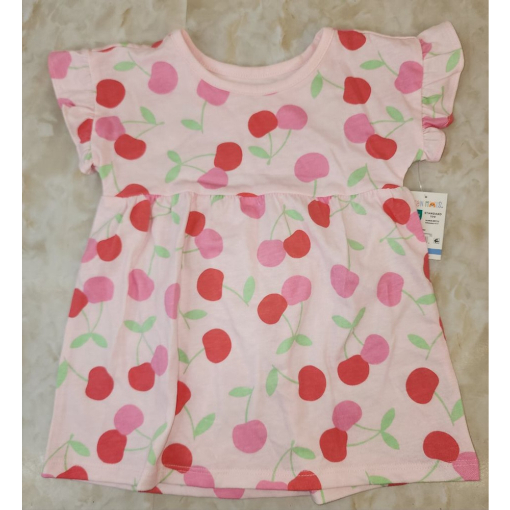 Baby Girl Garanimals Cherry Print Casual Dress 12 Months